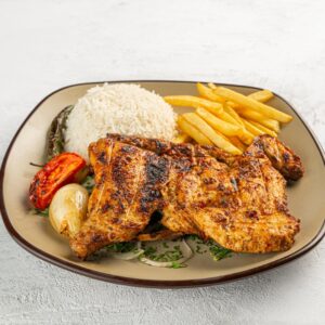 نص حبة دجاج عالفحم